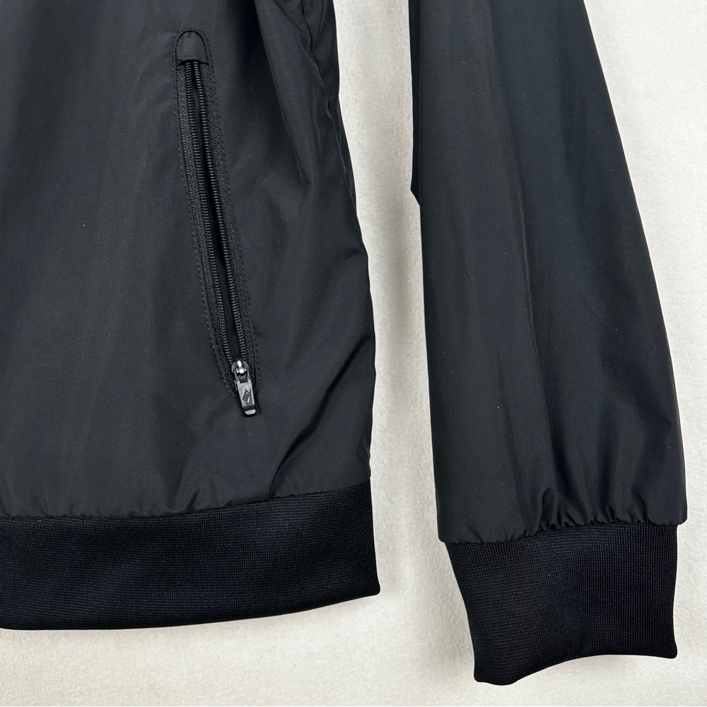 Nike Windrunner Jacket Just Do It Full Zip Hood Black White Logo Print Youth L - Picture 15 of 16